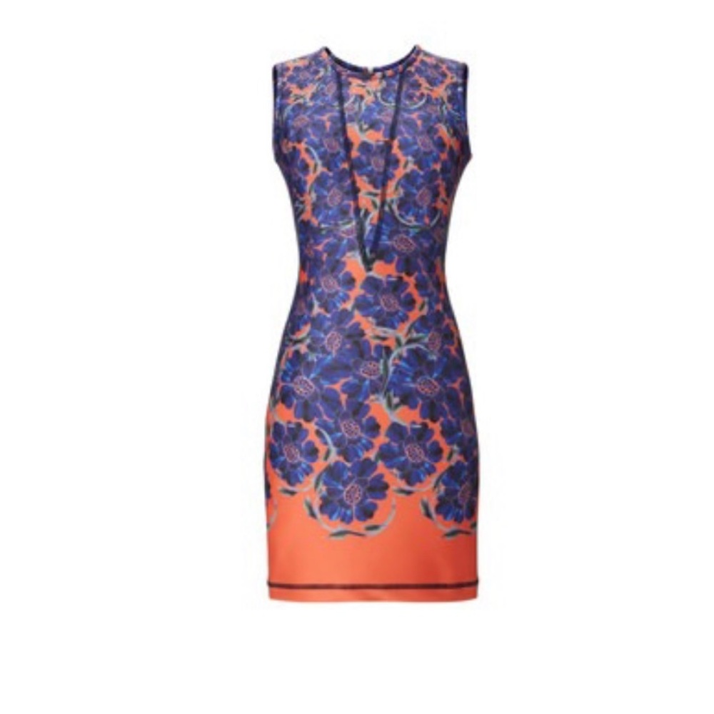 NEW Cynthia Rowley Neoprene Floral Print Dress Size 8